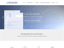 Tablet Screenshot of la-loi-girardin.com